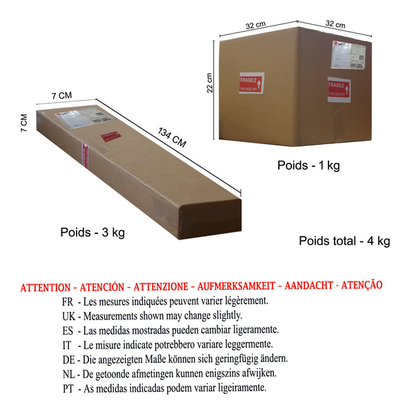 Lampadaire LYS 160cm - 1 Lumière