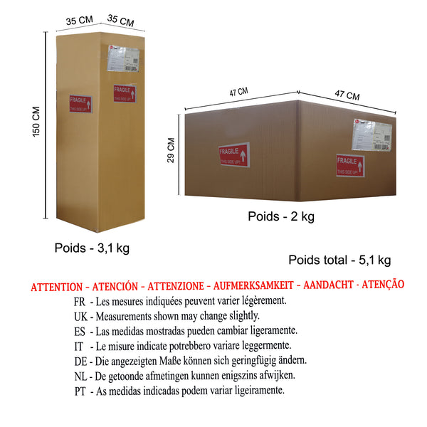 Lampadaire  AGATA  43 cm - 1 Lumière