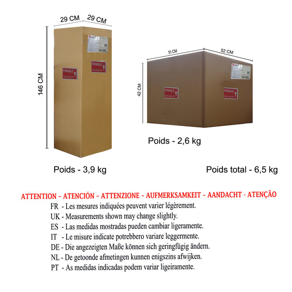 <transcy>Candeeiro Pé Alto HOD  50cm - 1 Luz </transcy>