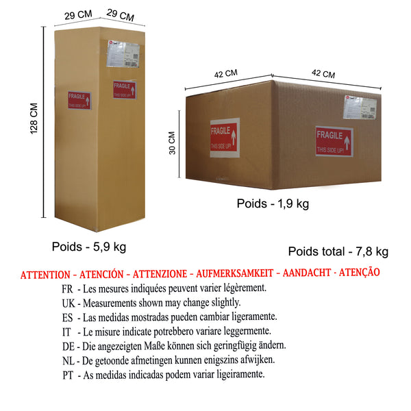 <transcy>Candeeiro Pé Alto KALMAR  40cm - 1 Luz </transcy>