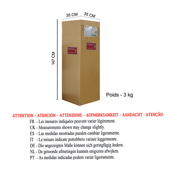 <transcy>Candeeiro Pé Alto CANNES  55cm - 1 Luz </transcy>