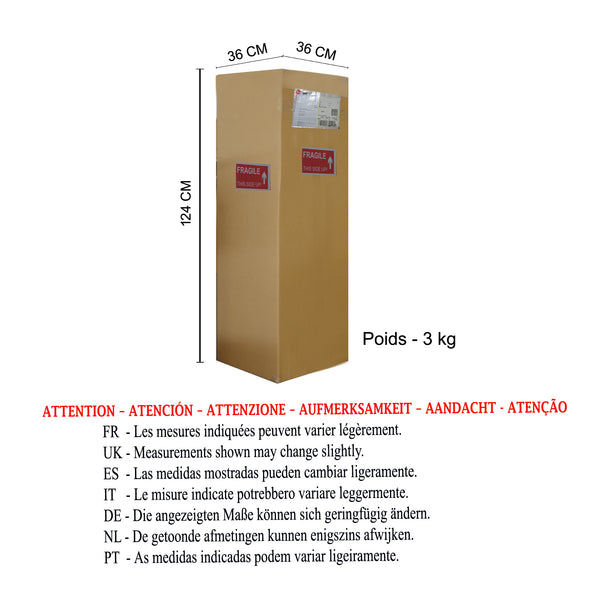 <transcy>Candeeiro Pé Alto NOIRON  45cm - 1 Luz   </transcy>