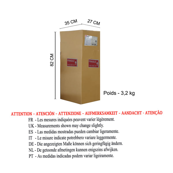 <transcy>Candeeiro pé alto CARLSON 2 40cm - 1 Luz </transcy>