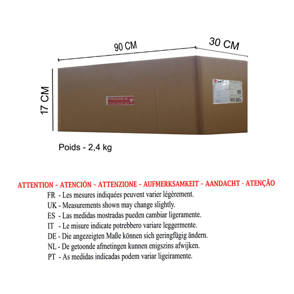 <tc>Candeeiro de Teto DEMILUNE,SQUARE,GORGES 90cm - 3 Luzes </tc>