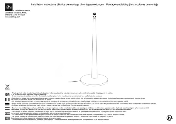 Lampadaires Instructions