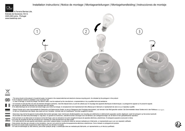 Lampe a poser Instructions