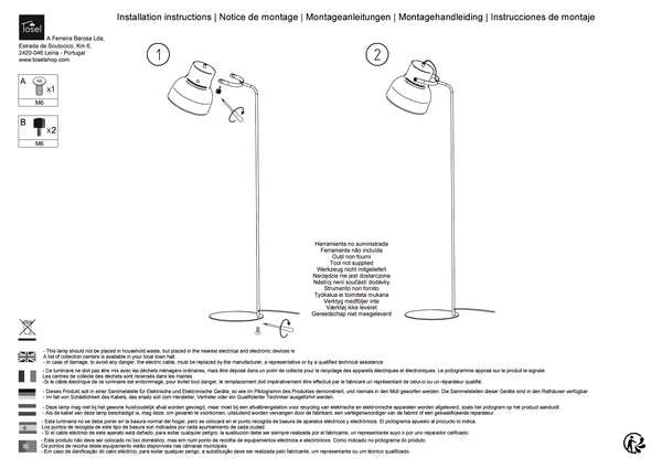 Lampadaires Instructions