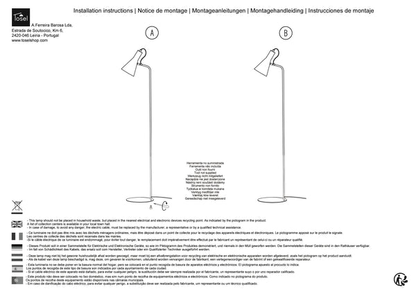 Lampadaires Instructions