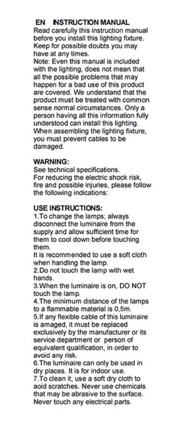 Suspension et plafon Instructions