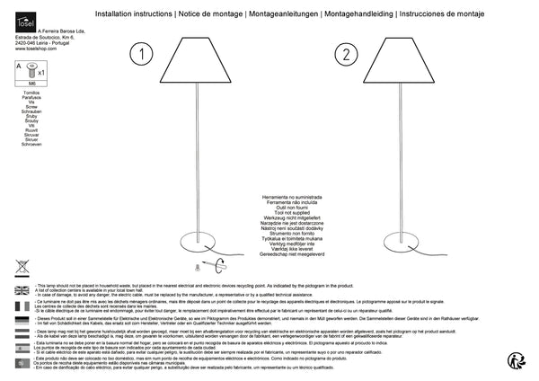 Lampadaires Instructions