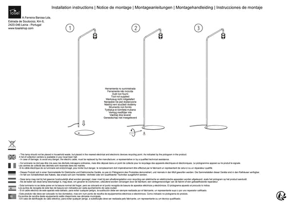 Lampadaires Instructions