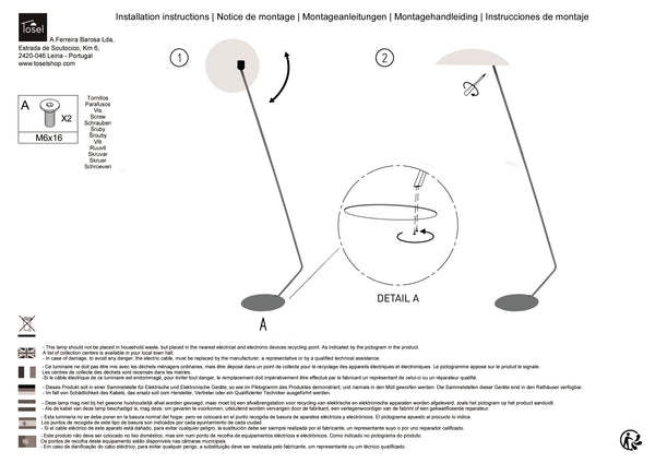 Lampadaires Instructions