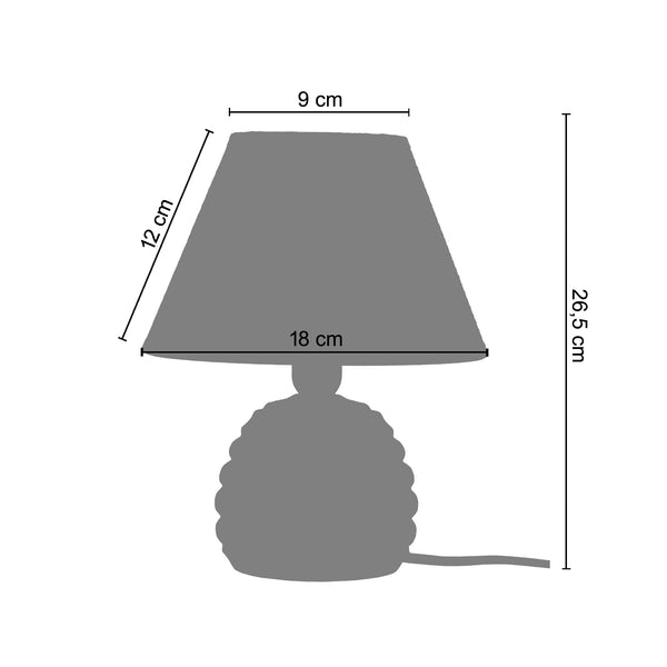 Lampe a poser MICHELIN BOIS-LT2 18 cm - 1 Lumière