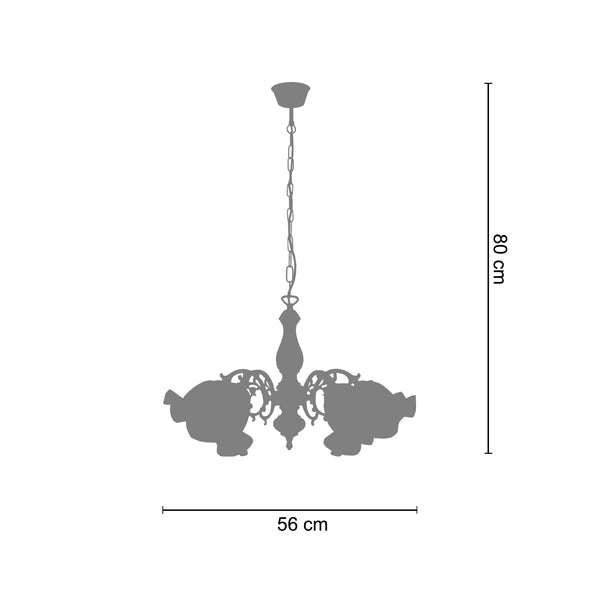 Lustre VALOIS  56cm - 5 Lumière