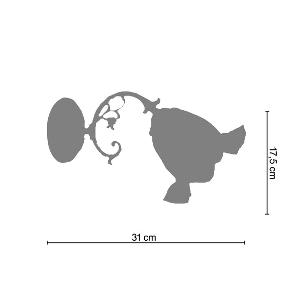 <transcy>Suspensão M&B BOIS VERRE  40cm - 1 Luz - SKU E1021</transcy>