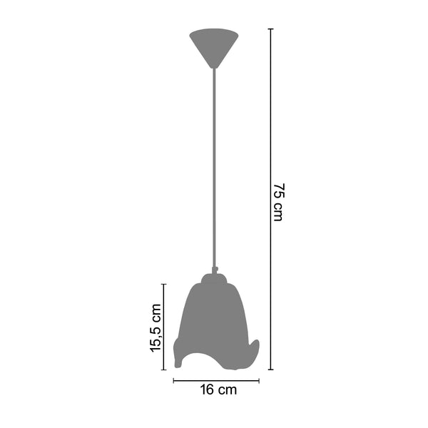 Suspension SOLANGE 16cm  - 1 Lumière