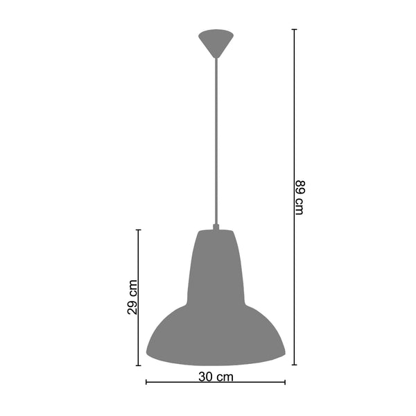 Suspension AQUITAINE 30cm - 1 Lumière