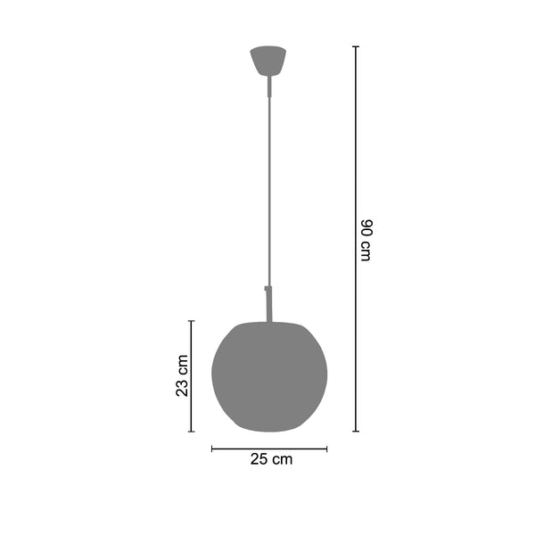 <tc>Suspensão BOULE  25cm - 1 Luz   </tc>