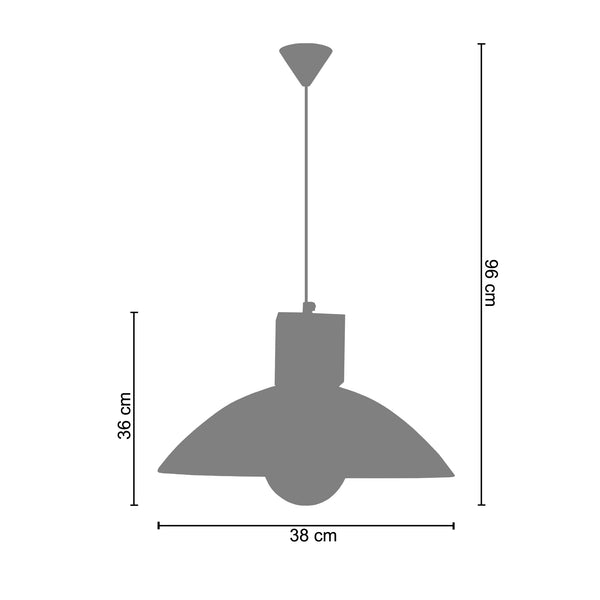 <tc>Suspensão POUTRES  38cm - 1 Luz  </tc>