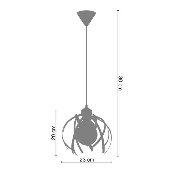 Suspension CRAB 23cm - 1 Lumière