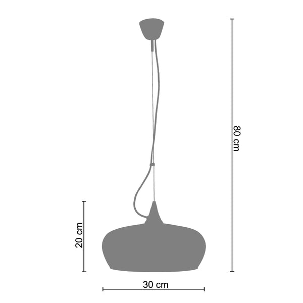 <tc>Suspensão MATILDE  30cm - 1 Luz  </tc>