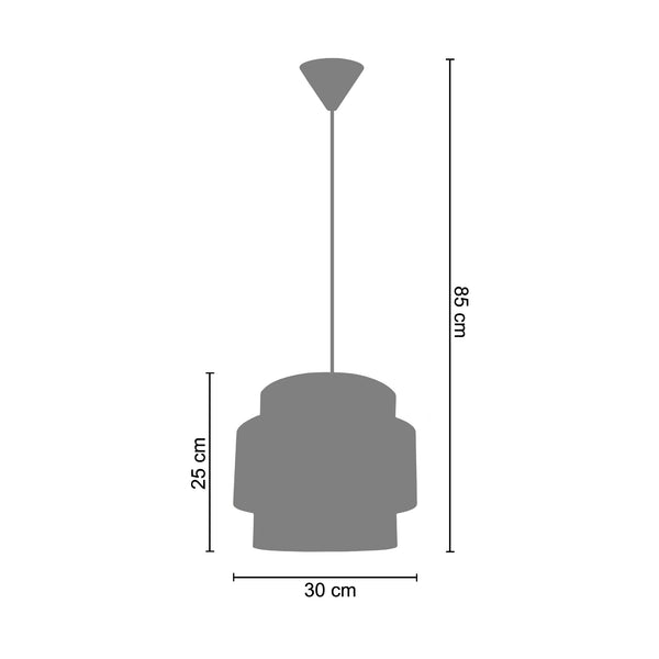 <tc>Suspensão SESSANTA  30cm - 1 Luz  </tc>