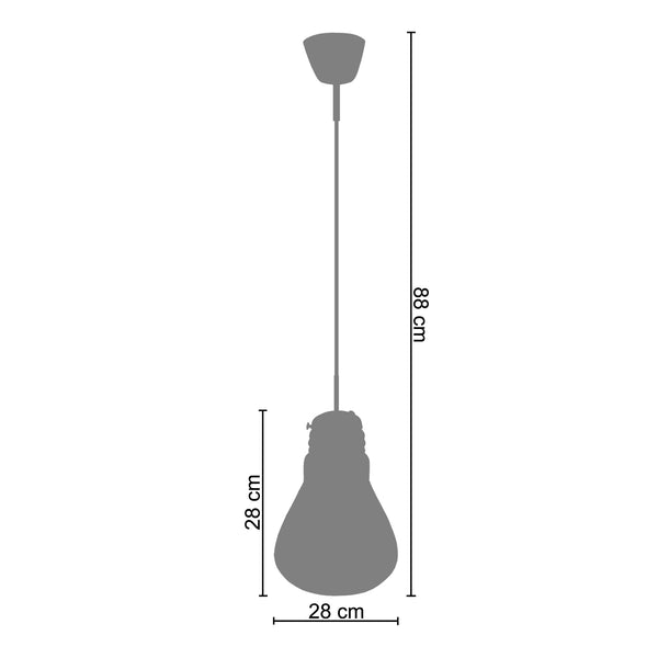 <tc>Suspensão AMPOULES   28cm - 1 Luz  </tc>