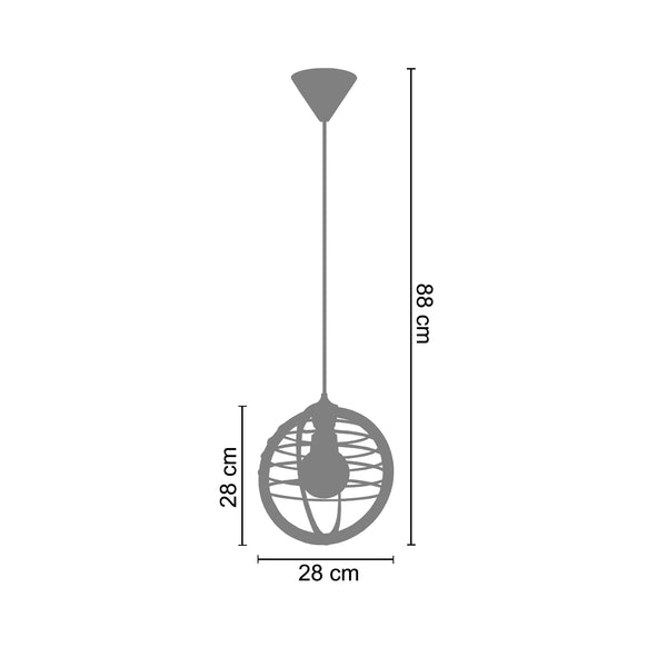 Suspension UNIVERSE 28cm - 1 Lumière