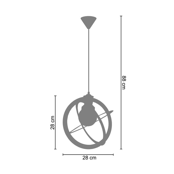 Suspension URANO 28cm - 1 Lumière