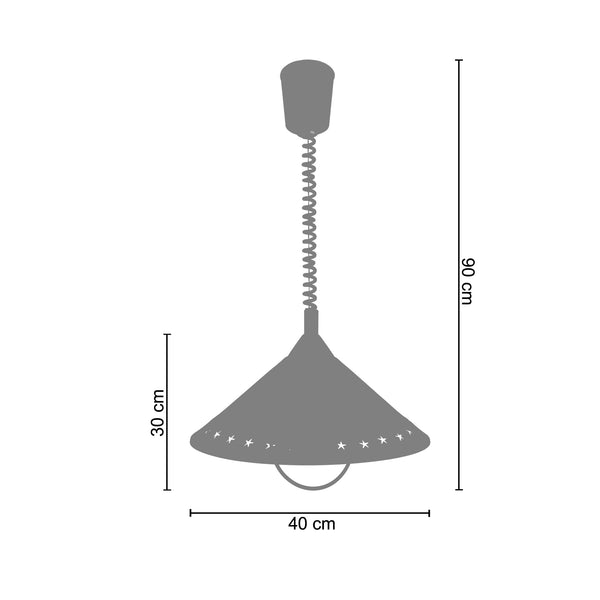 <tc>Suspensão M&B ETOILE  40cm - 1 Luz  </tc>