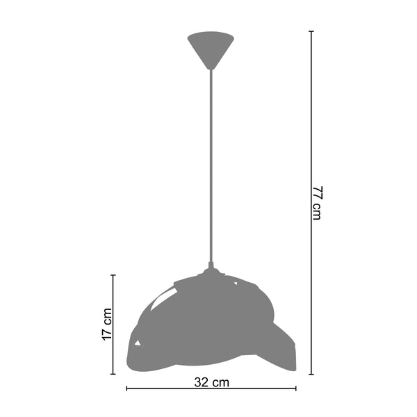 <tc>Suspensão CROSSRING  32cm - 1 Luz  </tc>