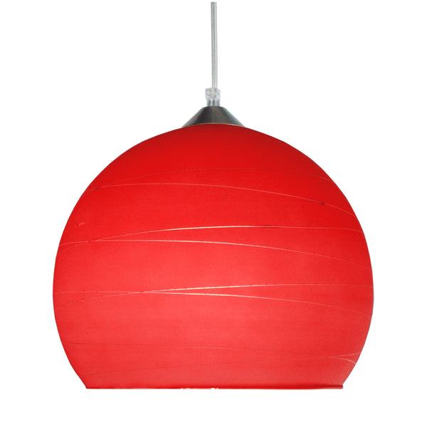 Suspension GLOBE LIGNES 30cm - 1 Lumière