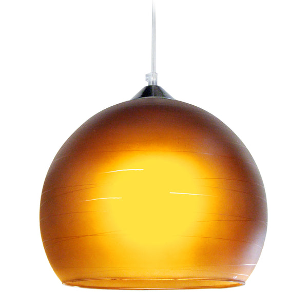 Suspension GLOBE LIGNES 30cm - 1 Lumière