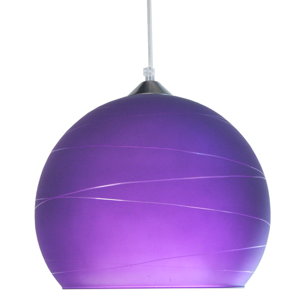 Suspension GLOBE LIGNES 30cm - 1 Lumière