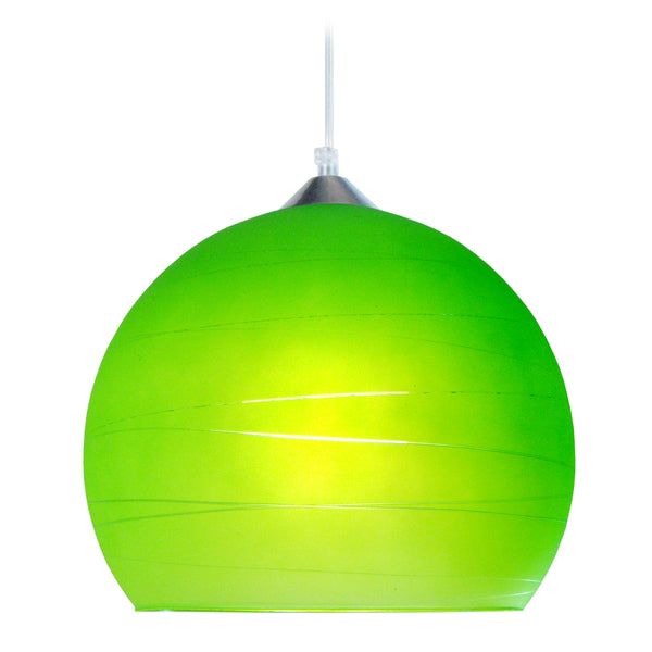 Suspension GLOBE LIGNES 30cm - 1 Lumière