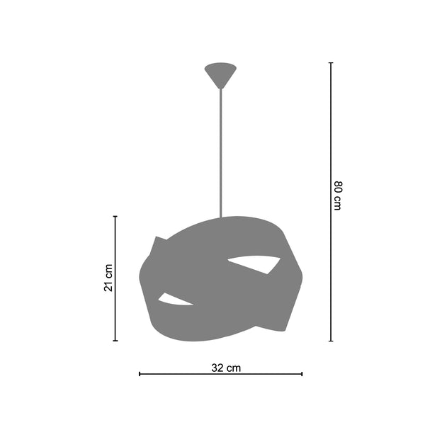 Suspension GORDIUM 32cm - 1 Lumière