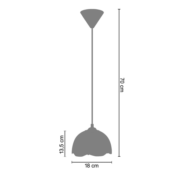 Suspension SALAMANCA 18cm - 1 Lumière