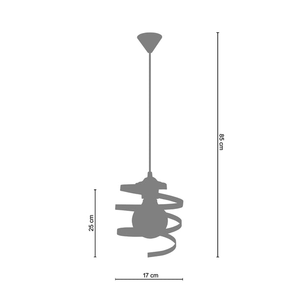 Suspension KAROL 17cm - 1 Lumière
