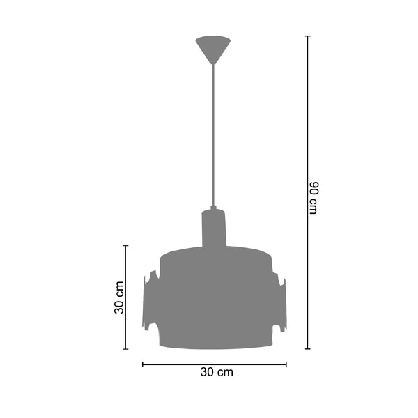 Suspension SIXTIES 30cm - 1 Lumière