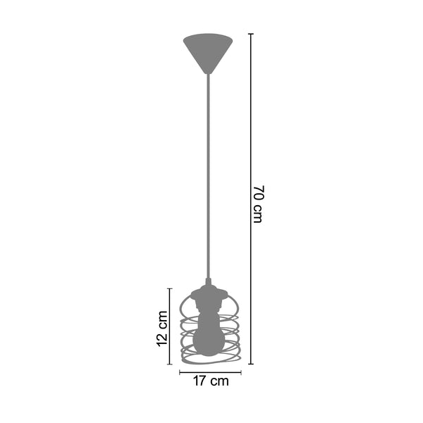 Suspension SAMILA 17 cm  - 1 Lumière