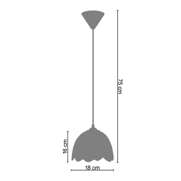 <tc>Suspensão BOLÉRO  18cm - 1 Luz  </tc>