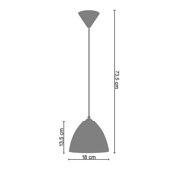 Suspension BELGICA 18cm - 1 Lumière