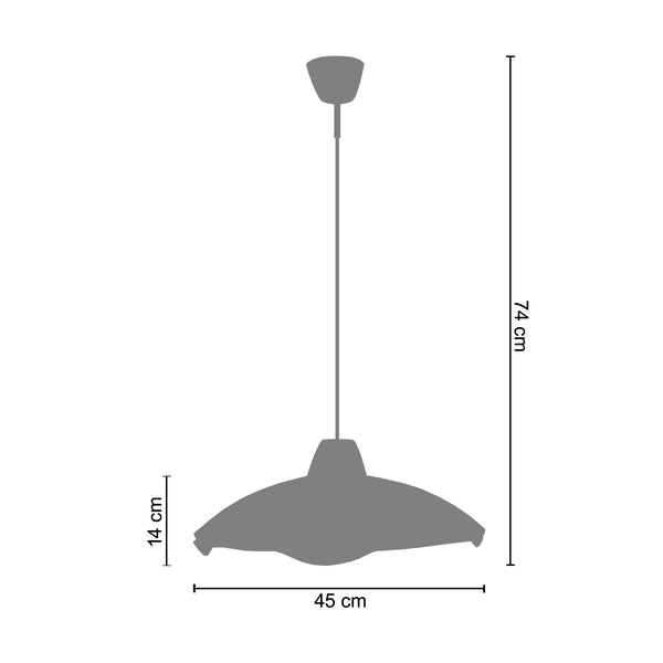 Suspension PILAR 45cm - 1 Lumière