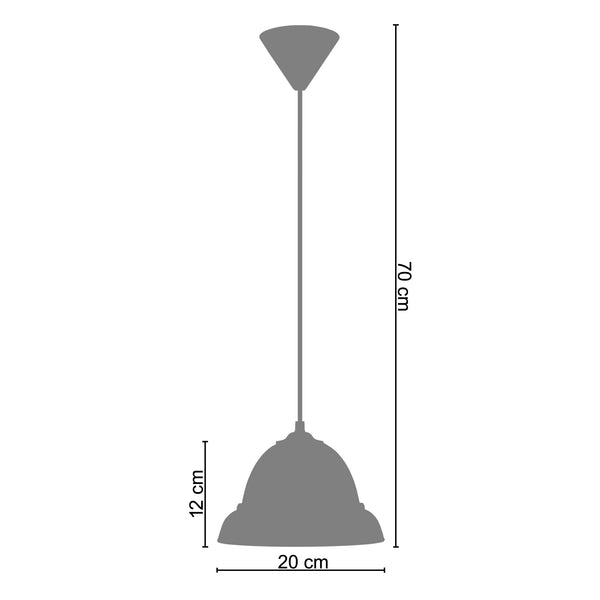 <tc>Suspensão ARCADE  20cm - 1 Luz  </tc>