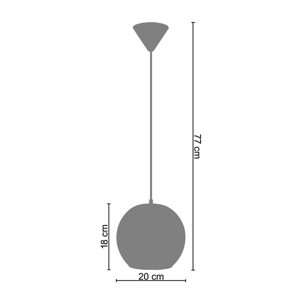 Suspension BOULLEGOSA 20cm - 1 Lumière