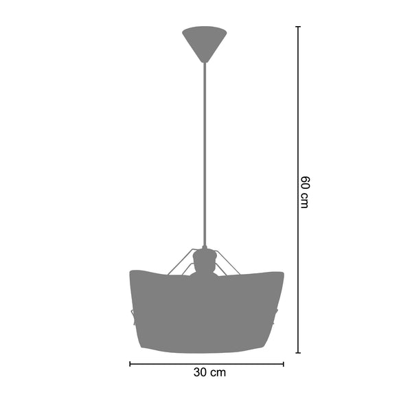 <tc>Suspensão MAYLIS  30cm - 1 Luz  </tc>