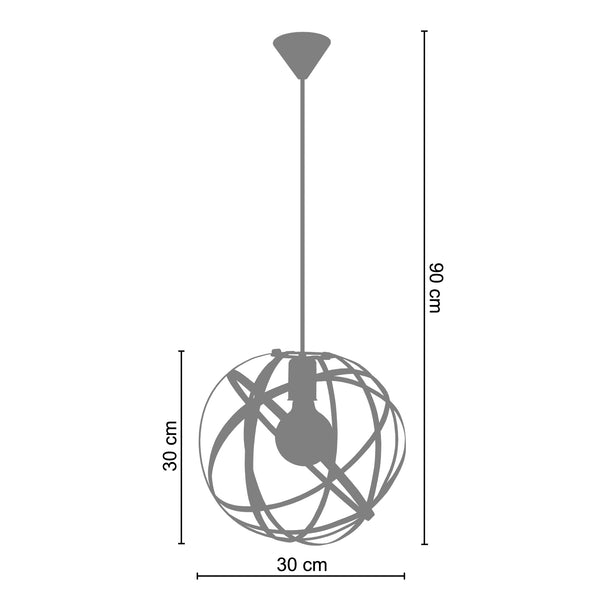 Suspension GLOBE JUNO 30cm - 1 Lumière