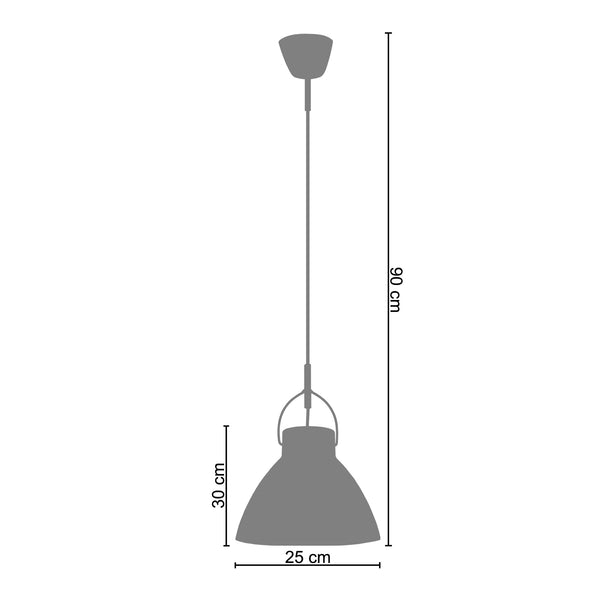 Suspension ANDERSEN 25cm - 1 Lumière