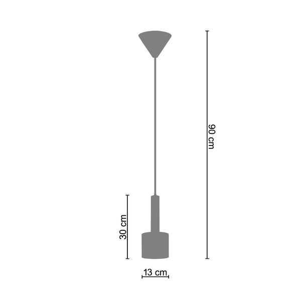 Suspension KNUDSEN 13cm - 1 Lumière