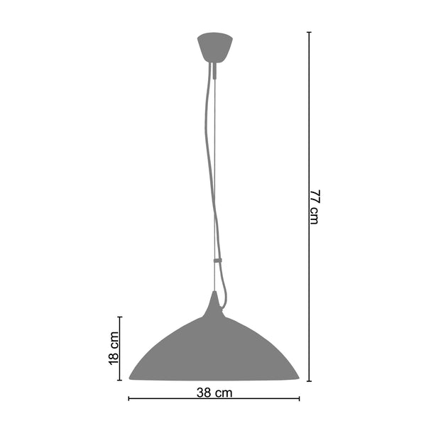 <tc>Suspensão DIVY  38cm - 1 Luz  </tc>